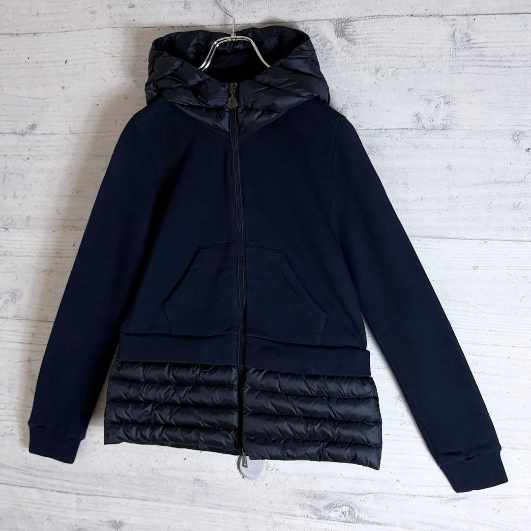 モンクレール マグリア カーディガン ダウン スウェット フード M