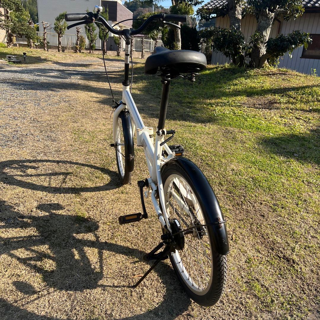 CANBRO 折りたたみ自転車 ホワイト 取りに来られる方