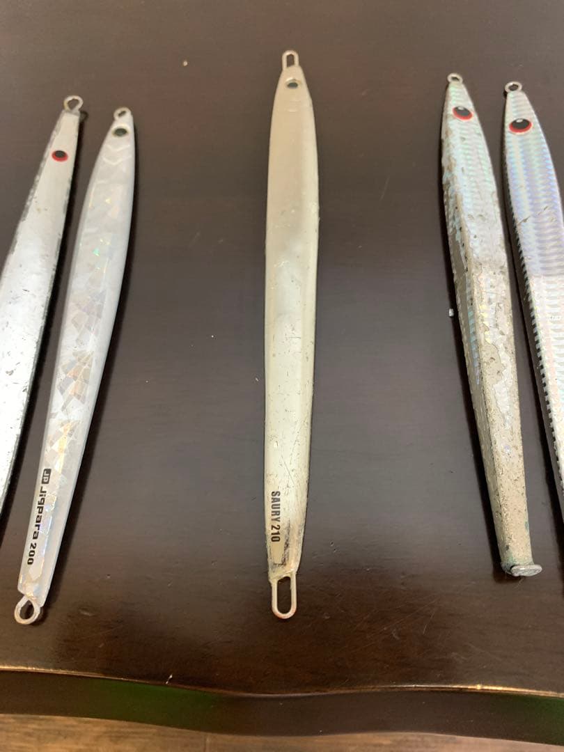 ジギング　明石　シルバー　ジグ　タチパターン　ロングジグ　青物　新品　中古