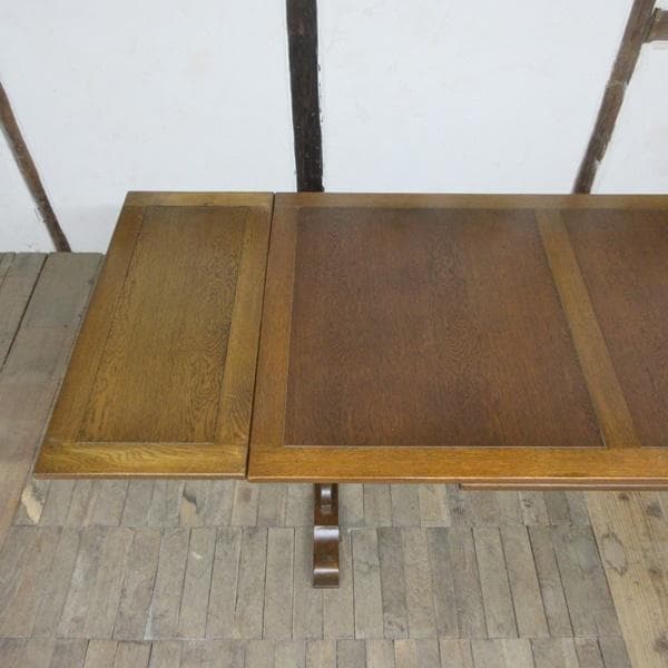 イギリス アンティーク 家具 ダイニングテーブル ドローリーフ 英国 6836d