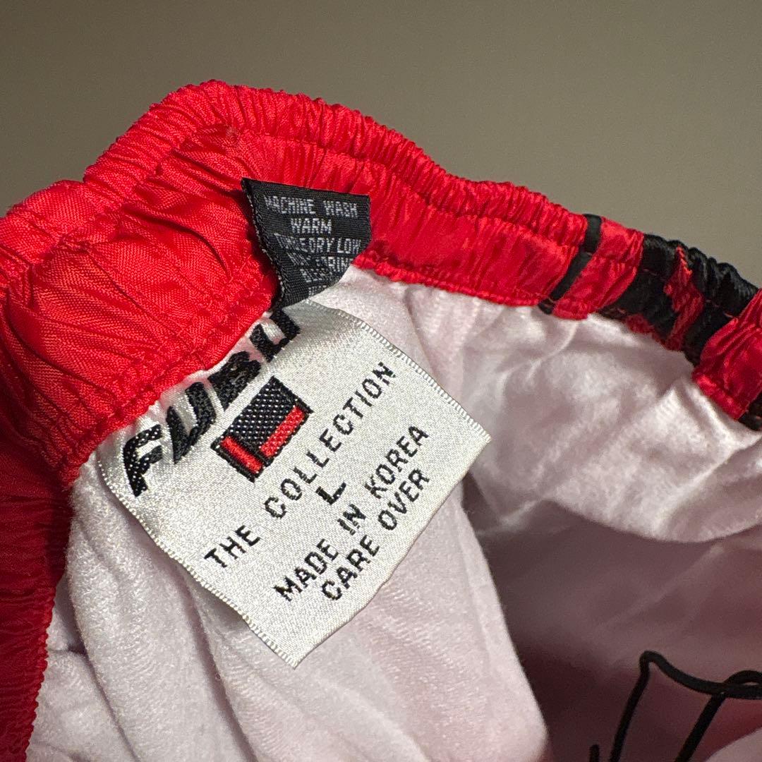 FUBU ナイロンジャケット Lサイズ 赤セットアップ