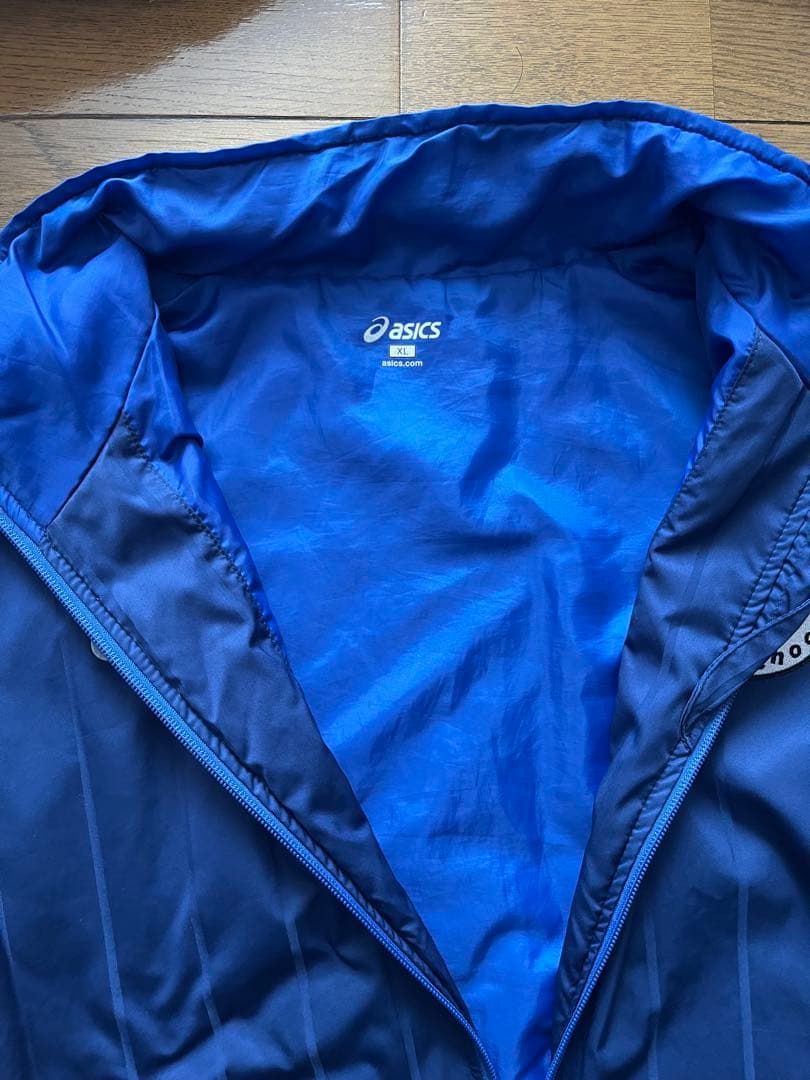 長崎総附asics ウォーマーXLネイビー