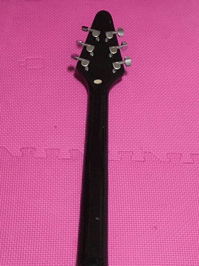 エレキギター フライングV 楽器 Photogenic flying V 黒白