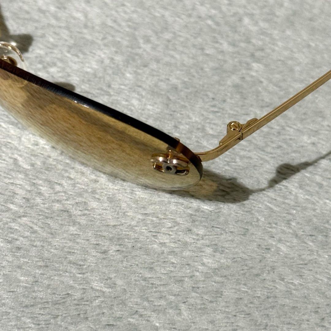 小物 Chanel Rimless Sunglass Yellow Coco Logo