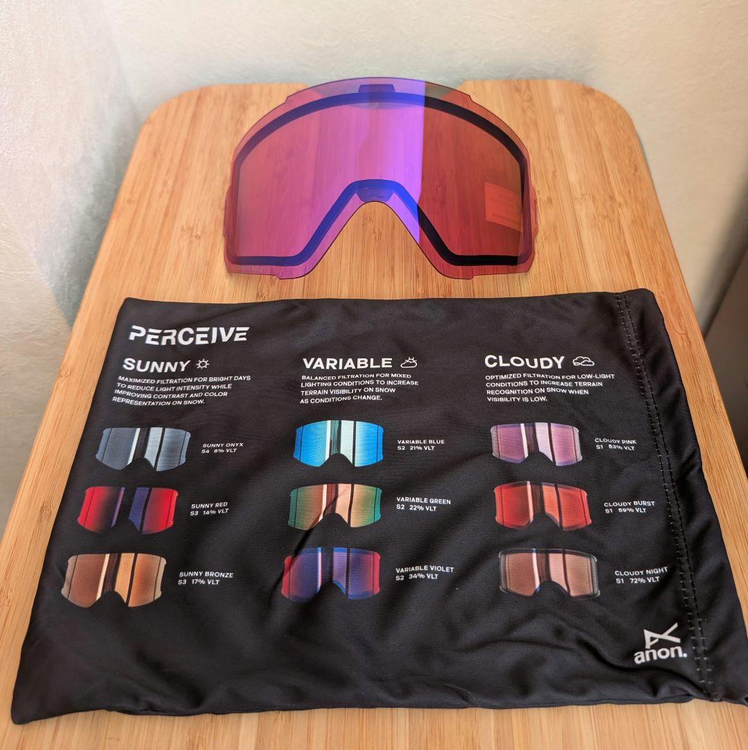 ⑦anon.Sync Low Bridge Fit Goggles+B.Lens