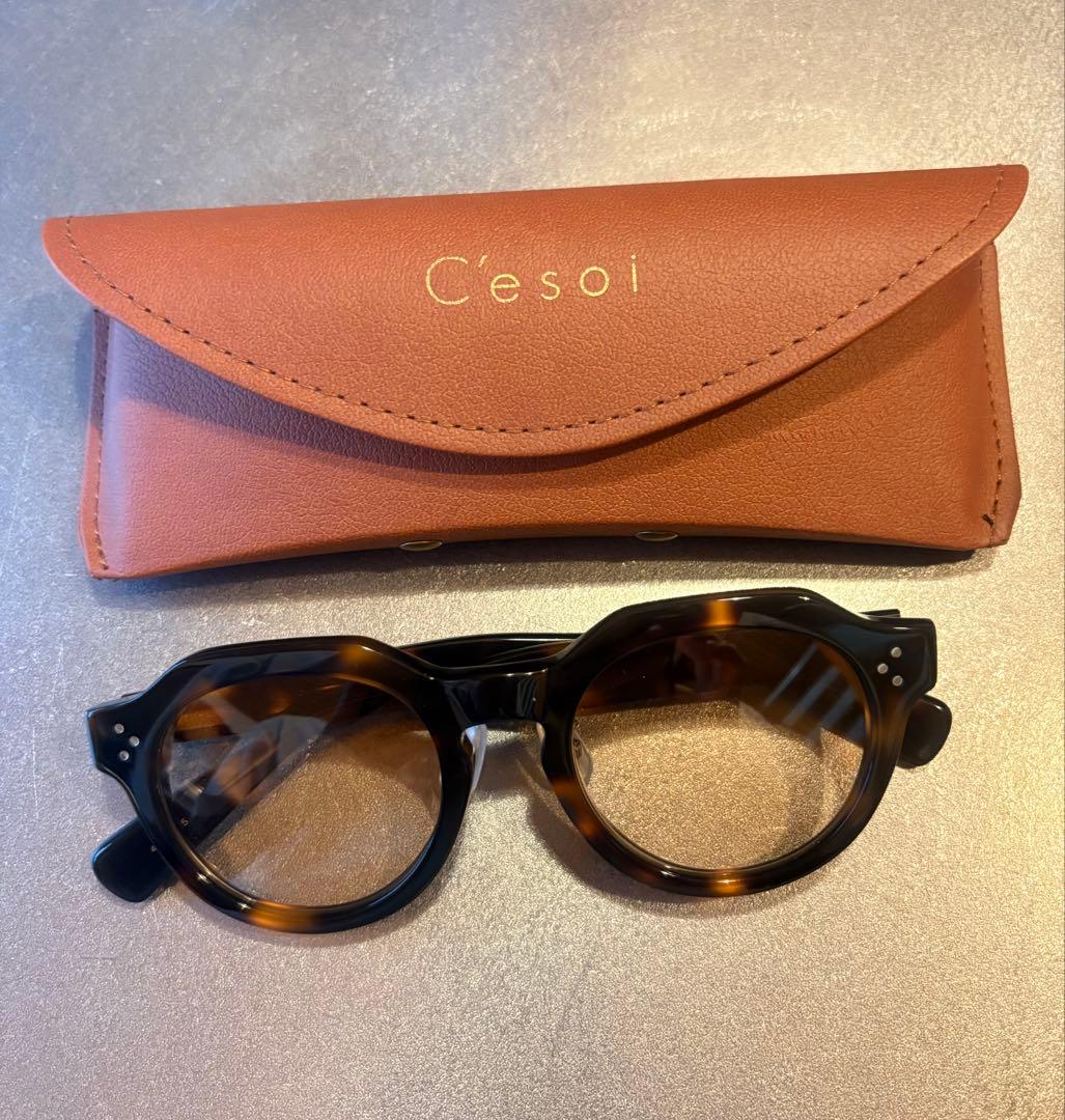 完売品　C'esoi べっ甲 ラウンド型 サングラス