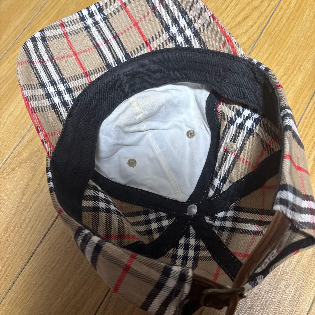 22ss Burberry×Supreme 6 panel denim cap