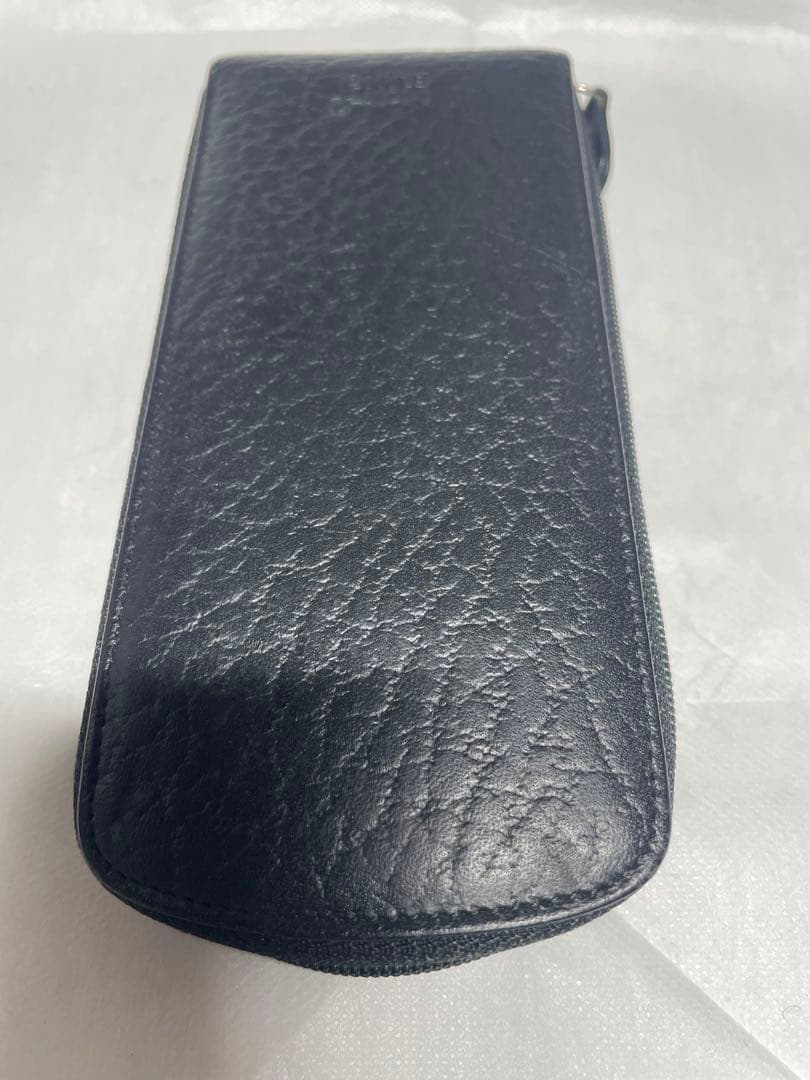 モンブラン　MONTBLANC ペンケース ラウンドジップ　レザー　黒　3本差し