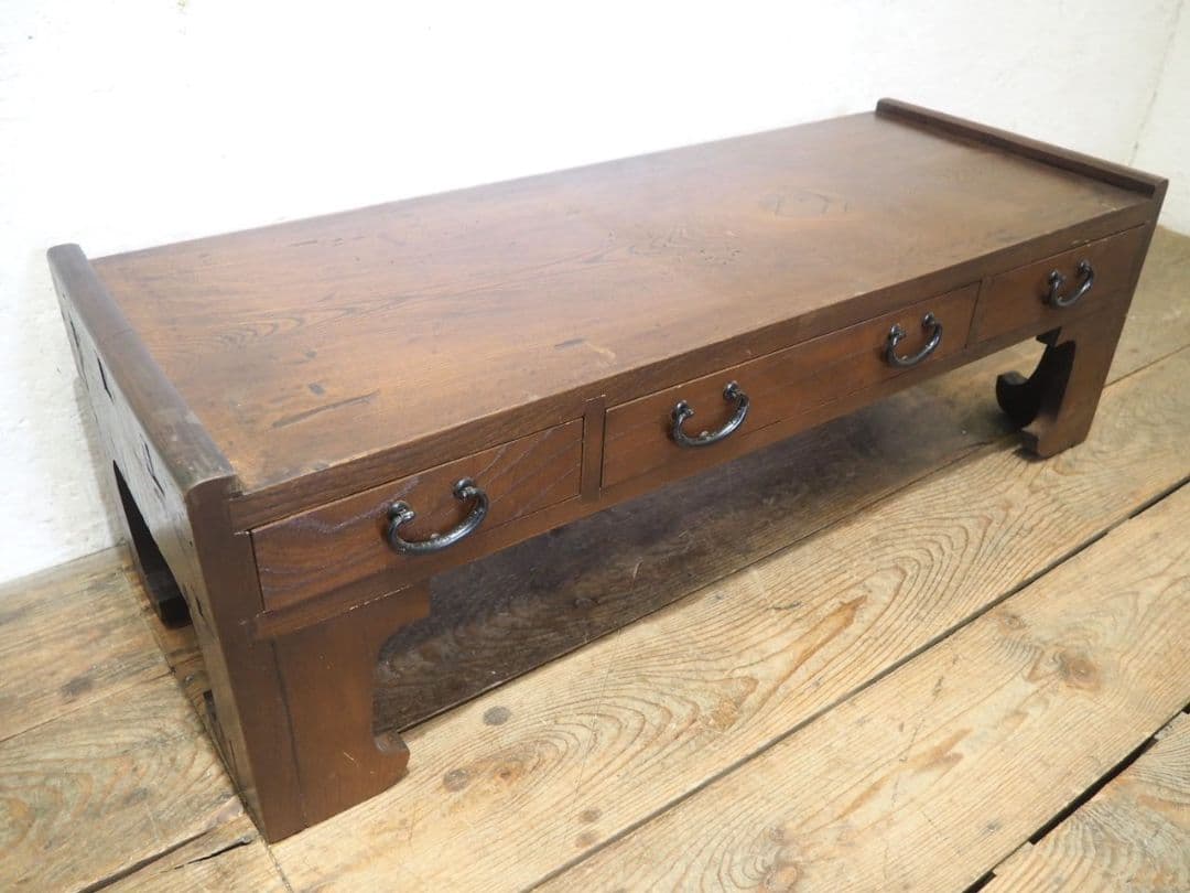 1199 アンティーク　文机　ローテーブル　座卓　ちゃぶ台 レトロ　展示台　花台