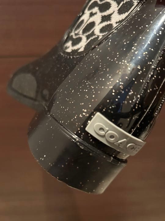 【美品】COACHレインブーツ24.5(38.5)