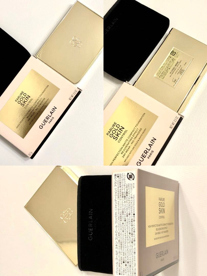 【美品】ゲラン パリュール ゴールドスキンコントロールコンパクト 3点付