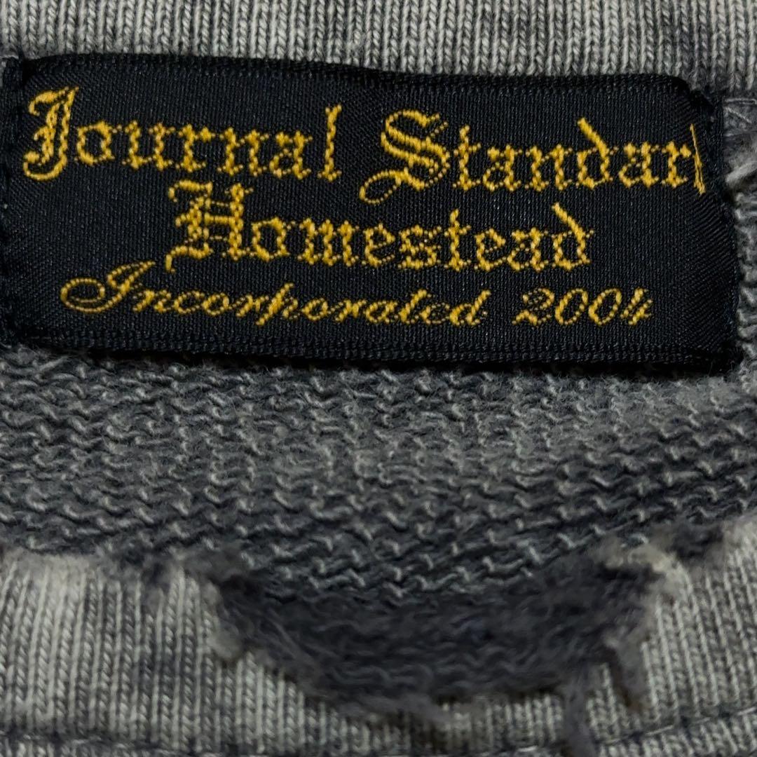 【美品】ジャーナルスタンダード　ホームステッド　ダメージ加工　スウェット　グレー