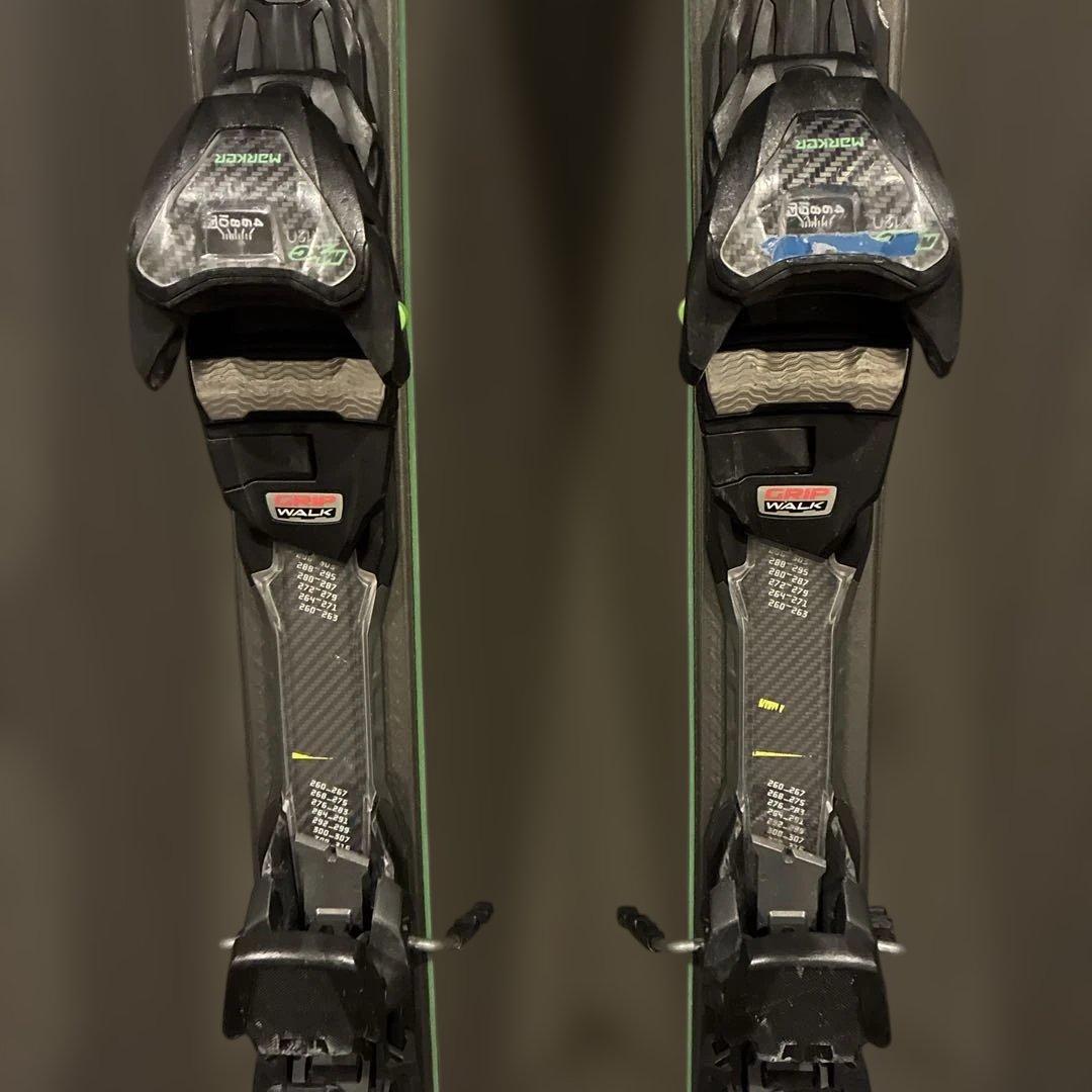 K2 スキー板 165cm ブラック/グリーン ターボチャージャー