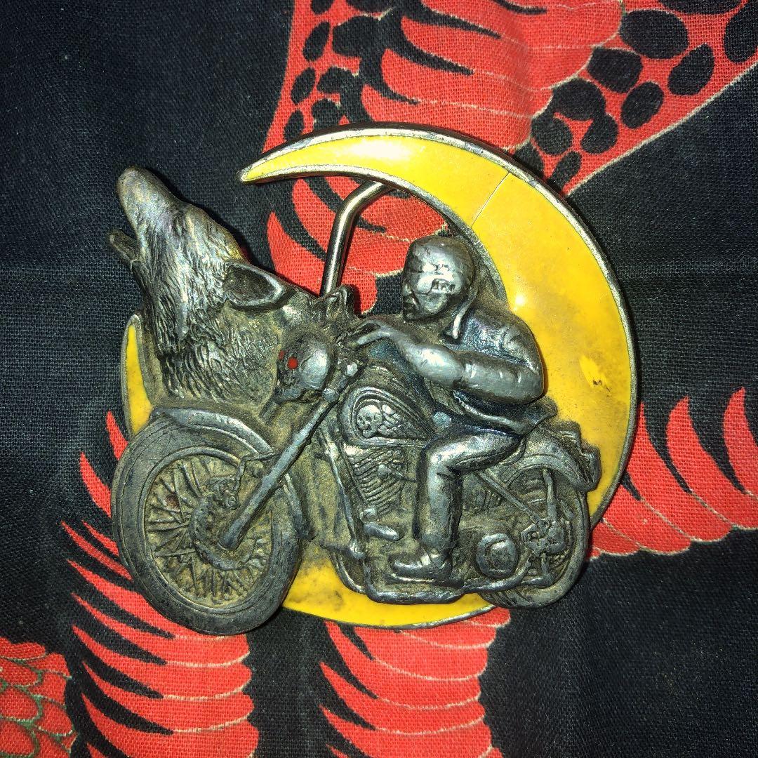 バックル　アメリカ　コロラド　月　鉄　ベルト　金具　荒野　騎士　道　光　90s