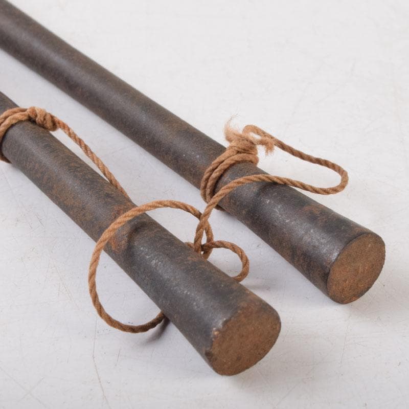 茶道具　古銅　菊鳥頭火箸　古鉄　火箸など　四種四組　C　8563