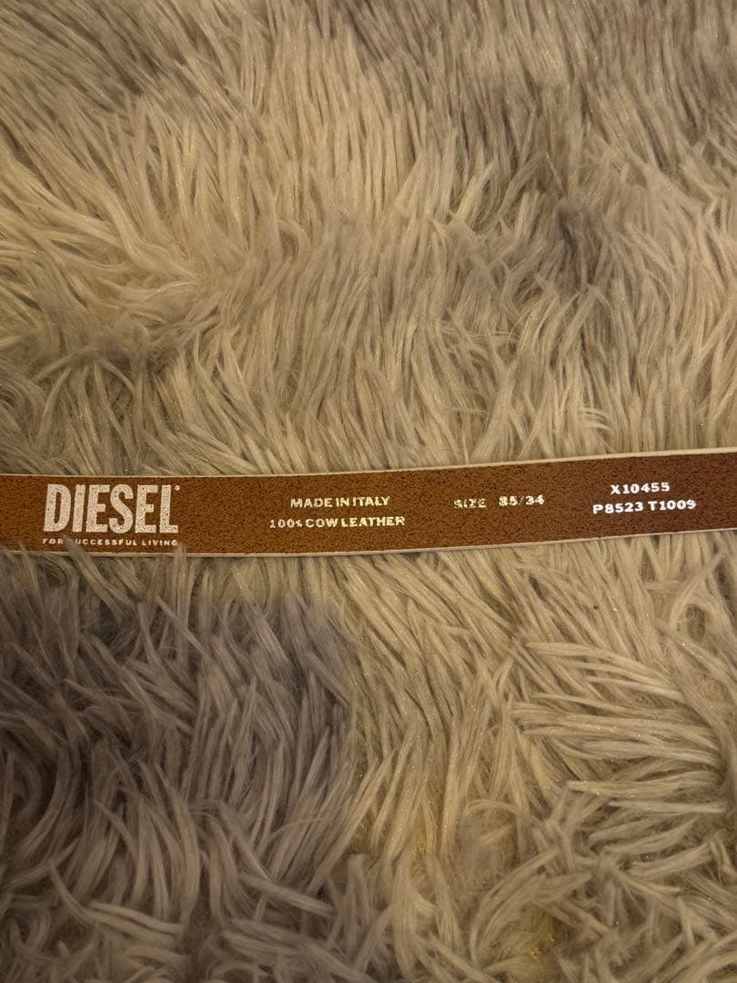 DIESEL ハート型 レディース レザー ベルト 85/34