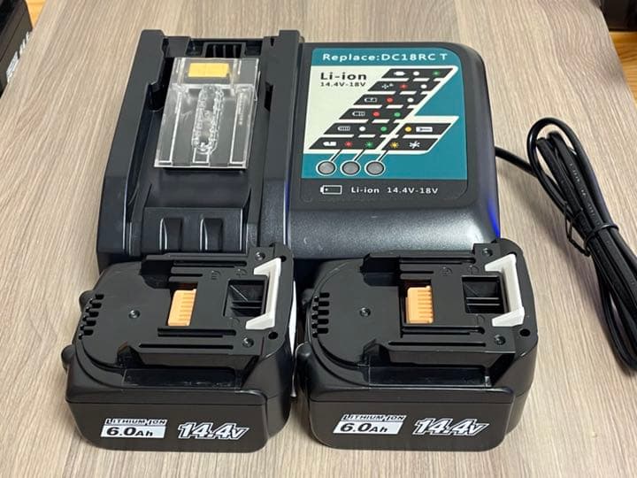 【24時間以内発送】商品マキタ14.4v6.0ah  互換バッテリー2個＋充電器