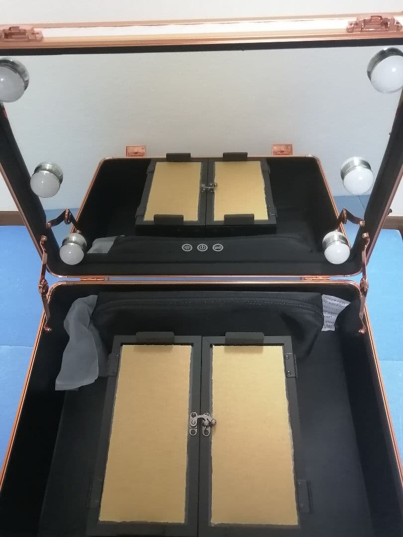 新品 訳あり コスメボックス ヴァリーズ トランク型 ドレッサー メイクボックス