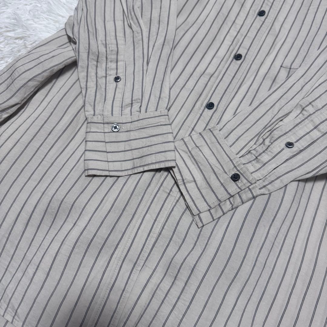 25年 美品 Curensology ワッシャーストライプシャツ 定価2.9