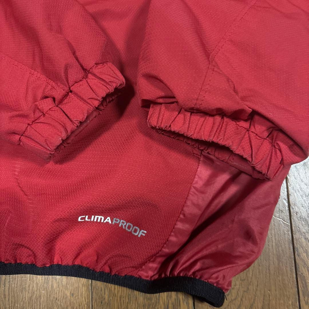 アディダスプロフェッショナルS／防寒ジャージ上下／赤