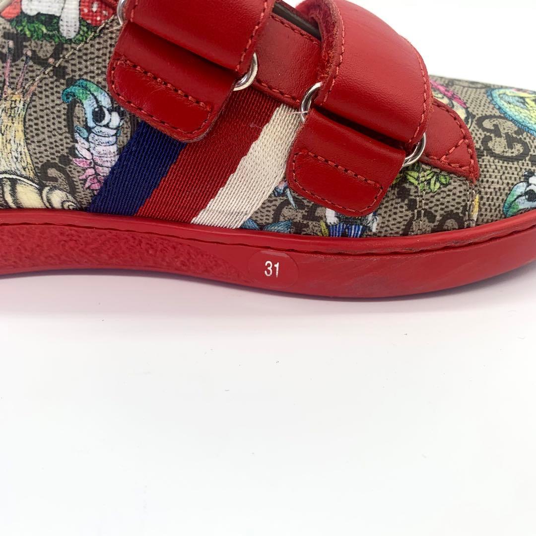 未使用級美品 グッチ ヒグチユウコ キッズスニーカー シェリーライン 20cm