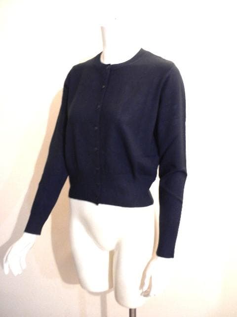 最新◆リナシメント◆知的NAVY！定番人気”ふわ柔らかソフトな活躍ニットカーディ