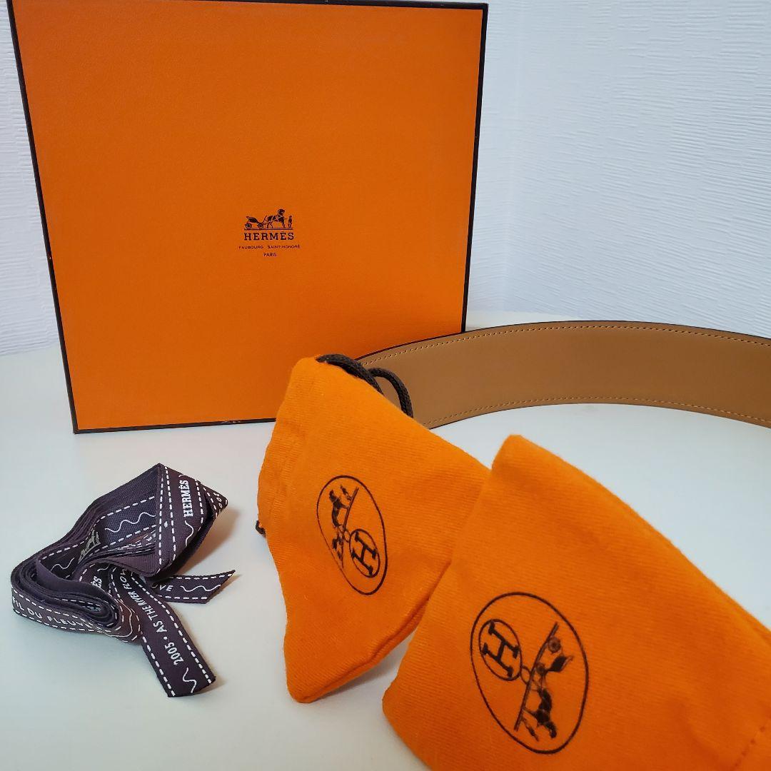HERMES スカーフレザーベルト　未使用　超美品