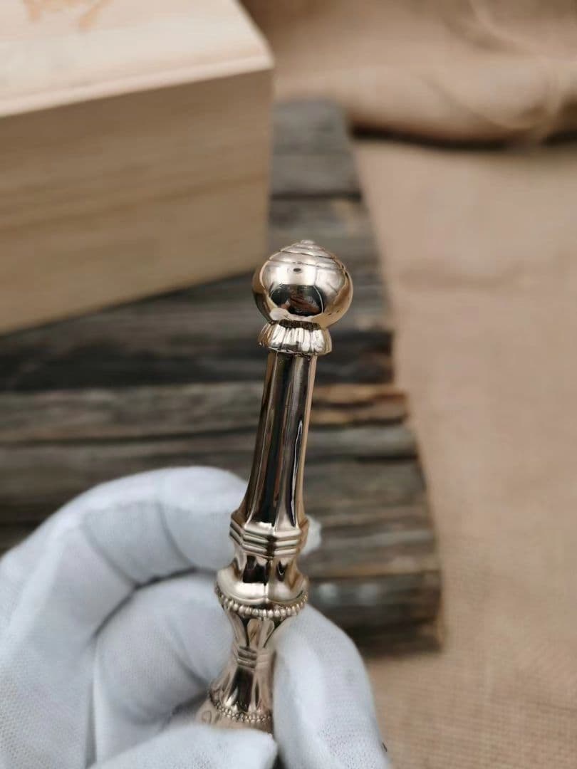 【修縁堂】密教法具 真言宗 金蓖 vajra 16.5cm 寺院用仏具