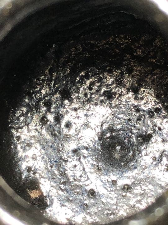 【茶道具】前大徳寺森山歓渓箱書 旦入造 黒楽茶入 『一念』 茶入172