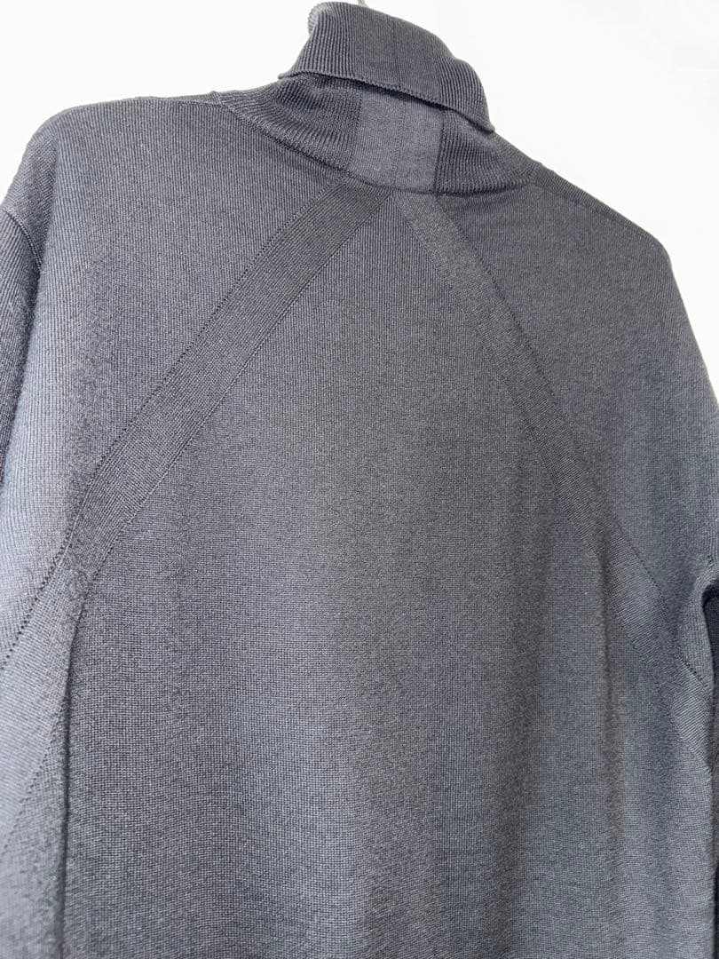 JIL SANDERジルサンダーウール タートルネックニット46 ブラック