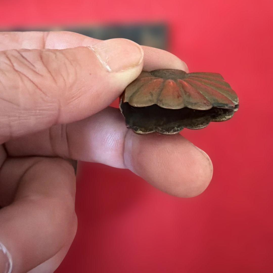 時代 古道具　鉄地 丸形 武具 刀装具