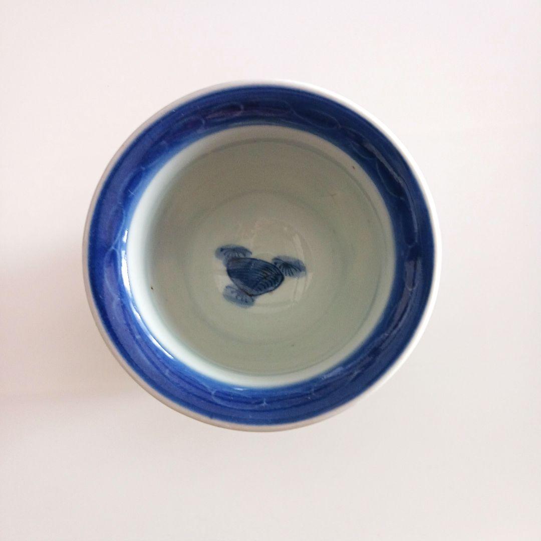 古伊万里　染付　鯉