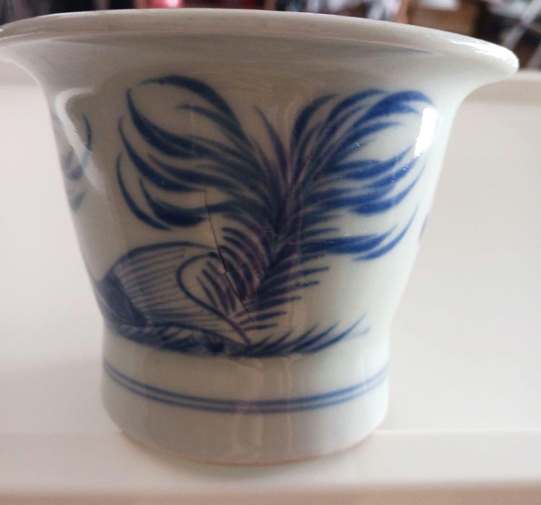 古伊万里　染付　鯉