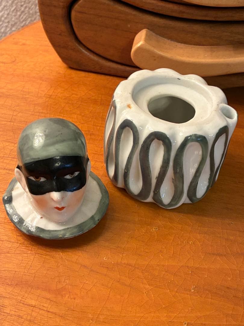 ビンテージ 30s ハーレクイン　ジェスチャー　アールデコ　アンティーク　レトロ