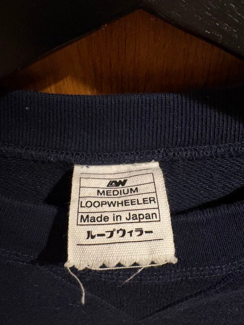 LOOPWHEELER ネイビー トレーナー MEDIUM