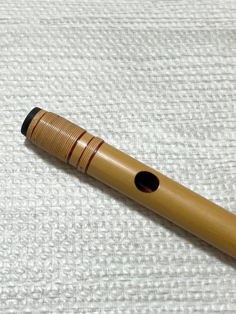 篠笛　ケース付き　八本調子　6穴　ドレミ調　大塚竹管楽器