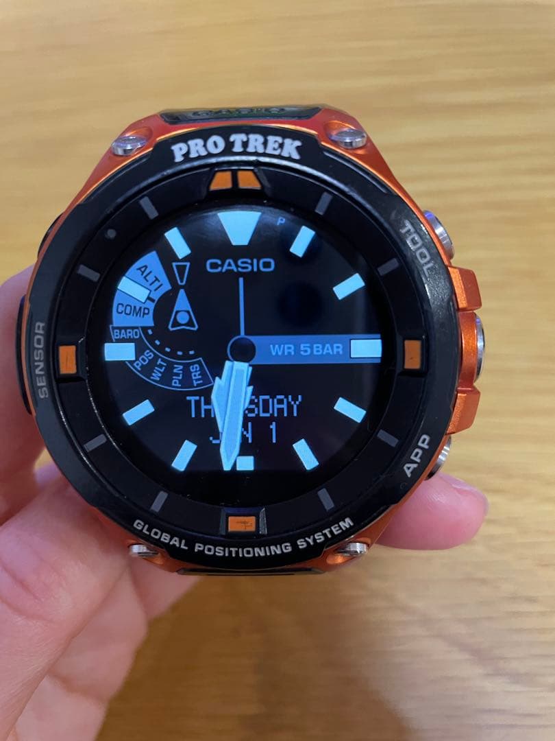 『かず』　PRO TREK デジタル腕時計 GPS機能付き