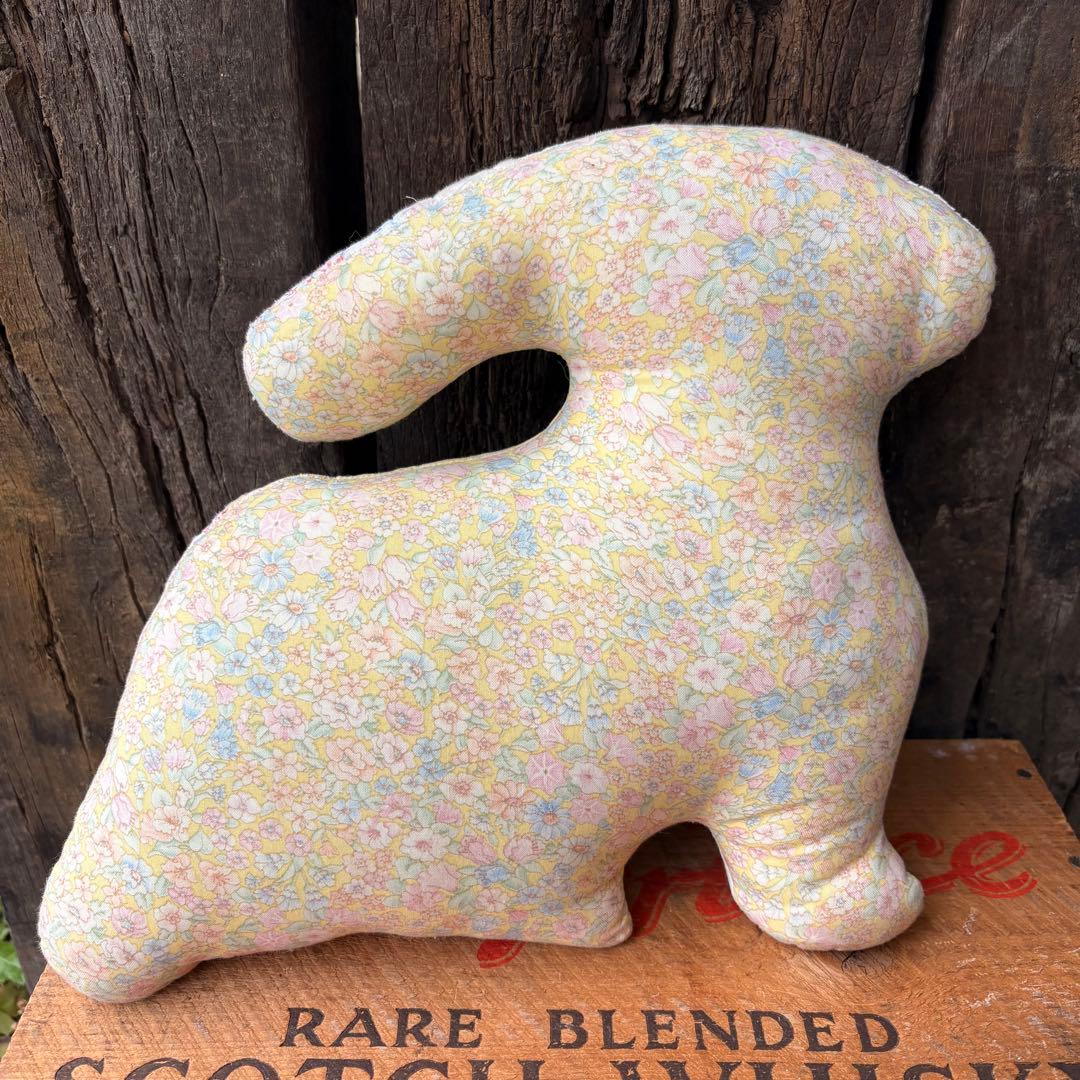 【USA vintage】パッチワーク ピロー ぬいぐるみ フィードサック