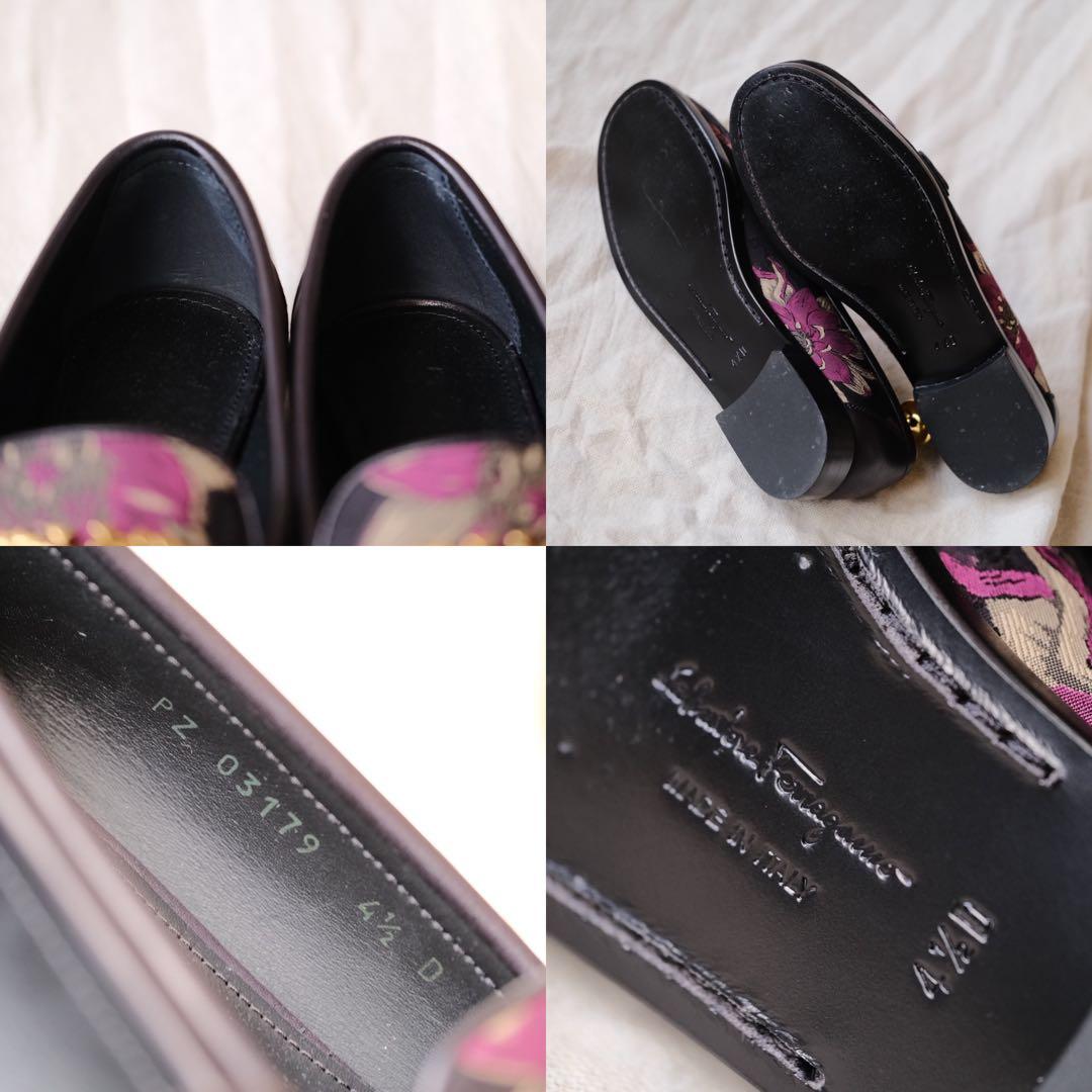 極美品SalvatoreFerragamoフローラルジオガンチーニROLO45D