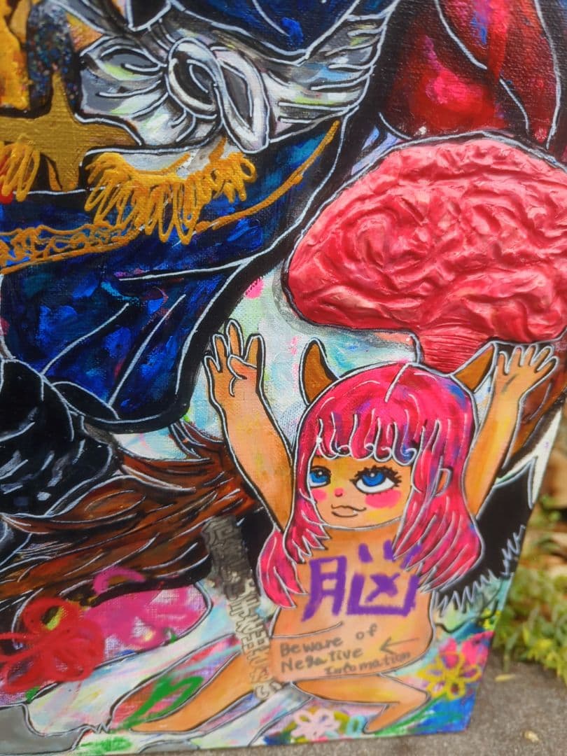 【一点物アートSALE】Doofu$-愚か者-【都市伝説陰謀論/イラスト】