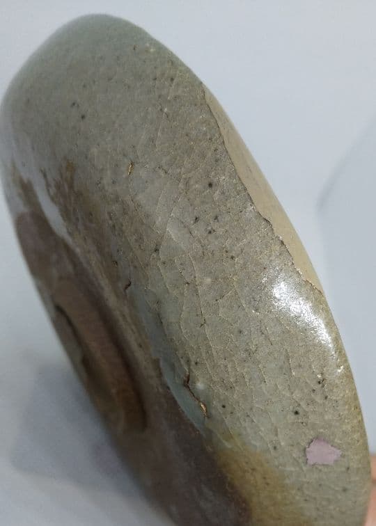 【お値下げ】骨董 無地唐津 平盃(向付)欠け有り