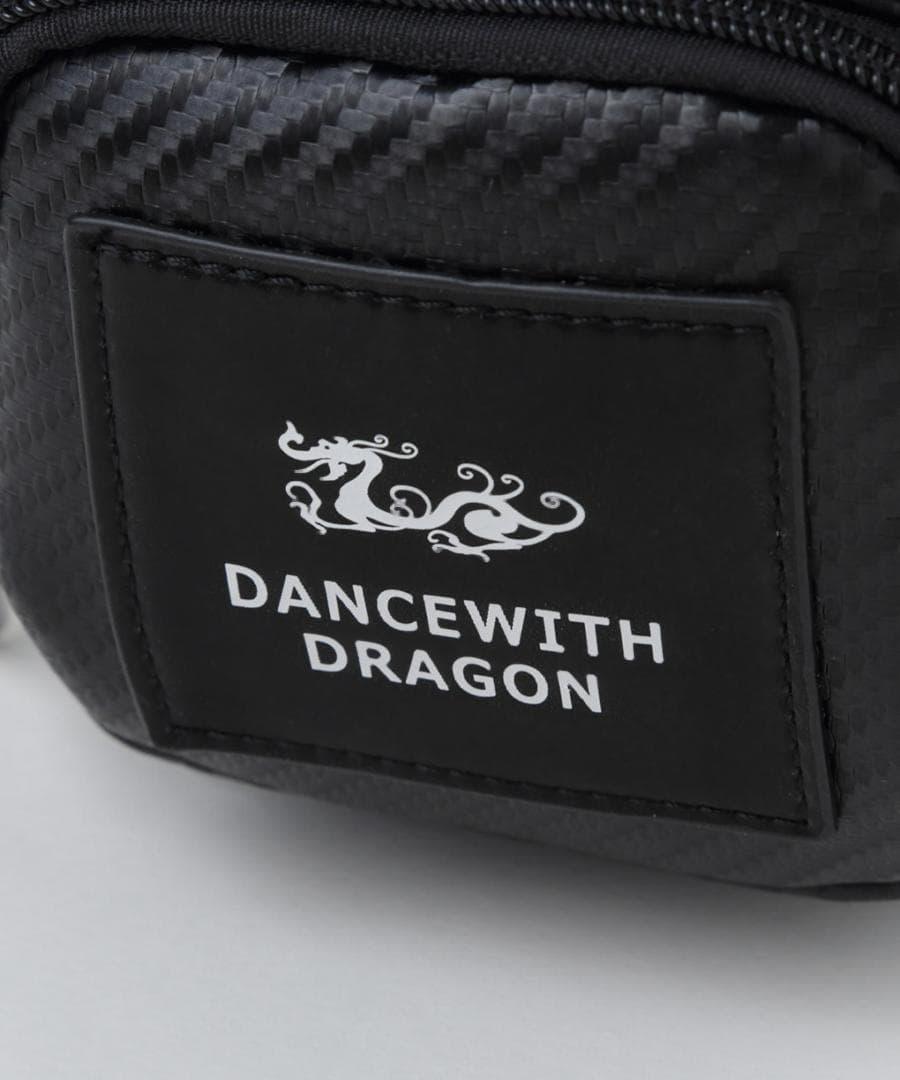 たかちゃん☆ダンスウィズドラゴン カーボンレザーマルチポーチ☆ブラック