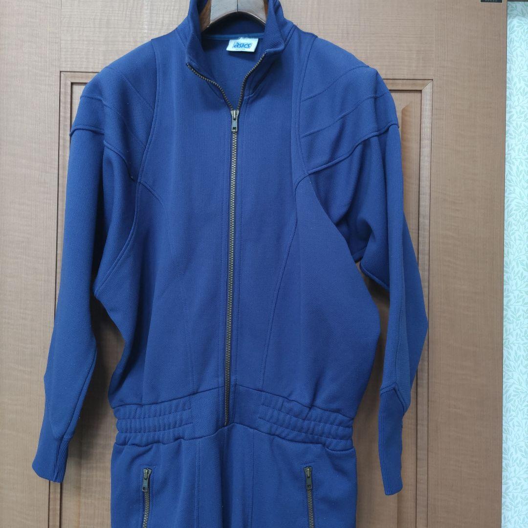 90s asics RECORDER 日本製 トレーニング ジャージワンピース
