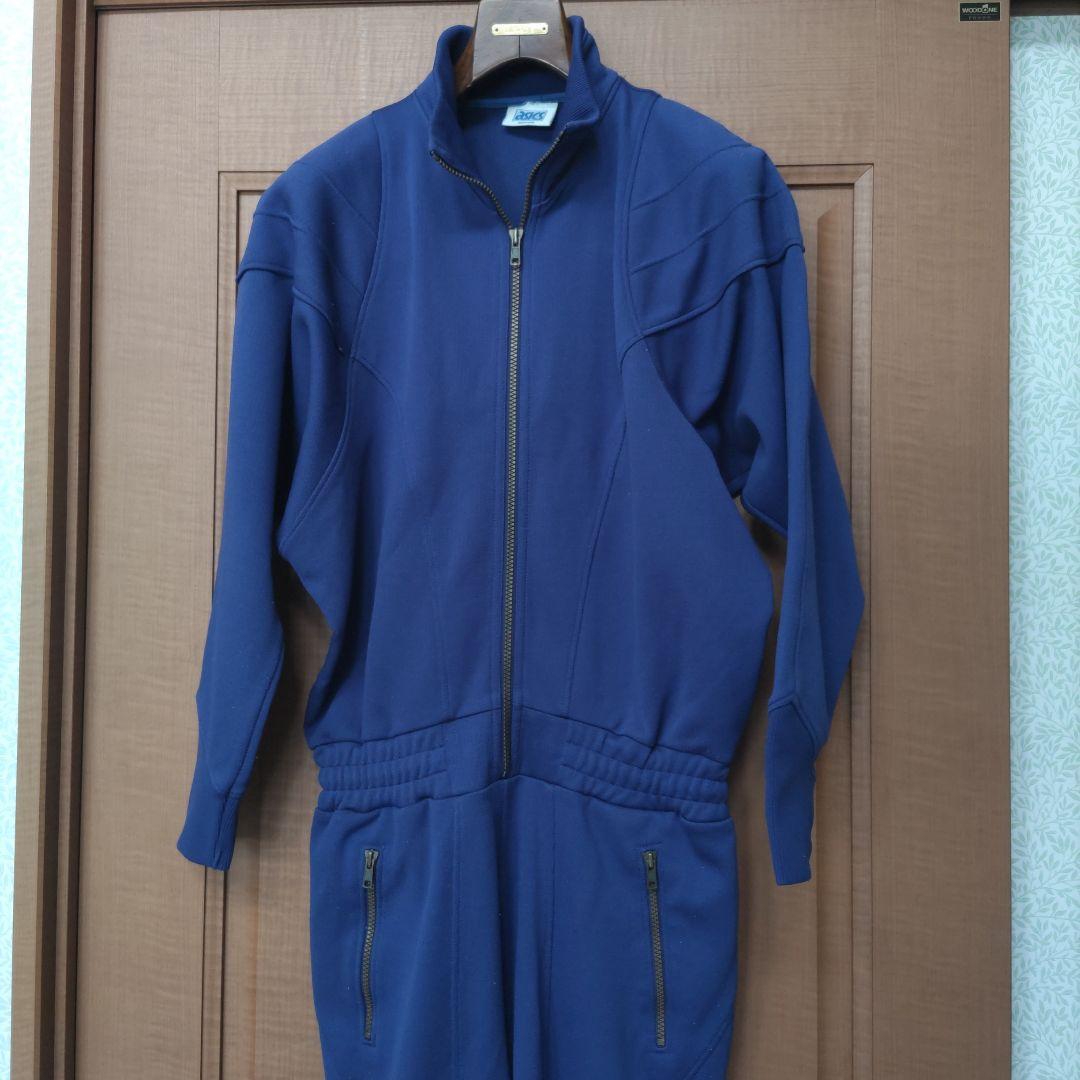90s asics RECORDER 日本製 トレーニング ジャージワンピース