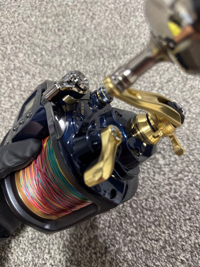 【美品】 シマノ 19 ビーストマスター6000 PEライン付き