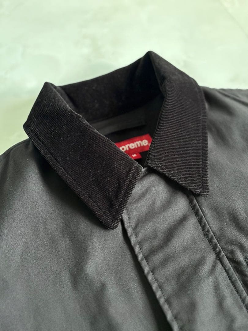 ジャケット・アウター Supreme 14AW Dry Wax Barn Coat Black M