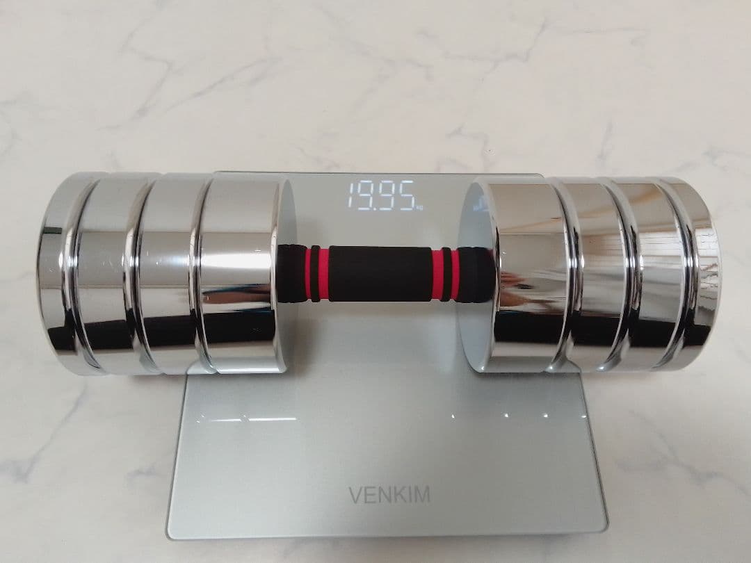 ノースディア 可変式ダンベル 約20kg セット クロームダンベル ①