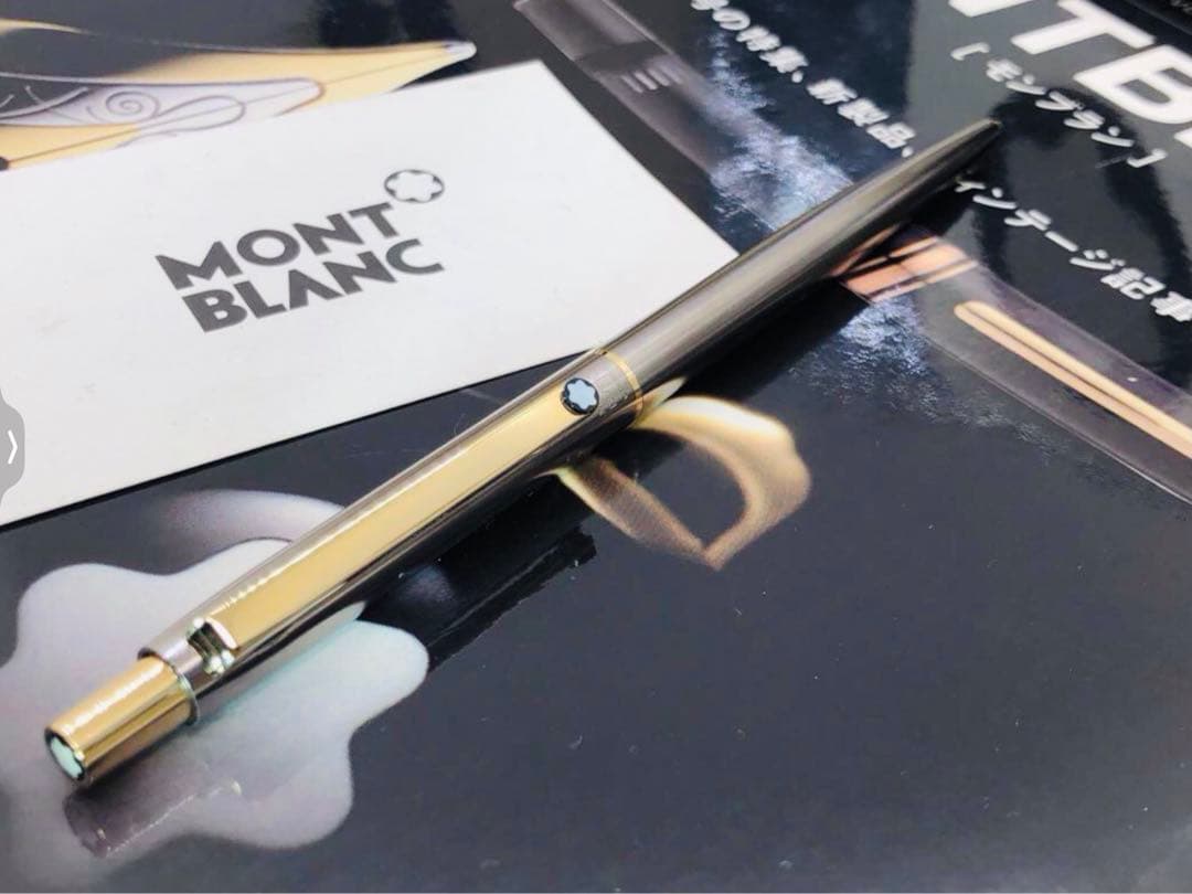 総チタニウム張り価値の高い名品★Sライン・チタン＆ゴールドプレート★モンブラン