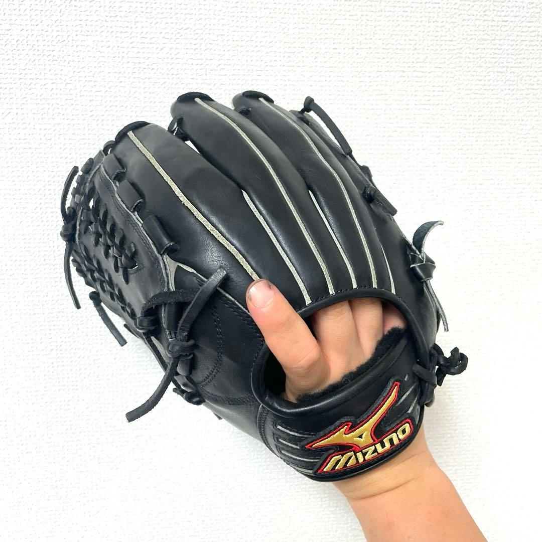 413 ミズノ ビクトリーステージ 極美品 硬式 少年 内野手用グローブ 左投げ