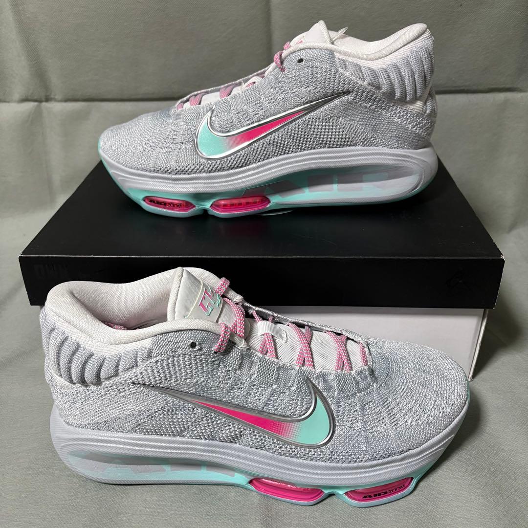 ナイキ　G.Tハッスル3 グレー　グリーン　ピンク　緑　27.5